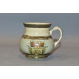 JAMES MACINTYRE EDWARD VII CORONATION CRESTED WARE MINIATURE CUP, printed and painted marks to base,