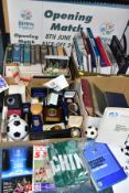 FOOTBALL MEMORABILIA, a collection of football memorabilia including UEFA 50 Years (2 volumes), 50