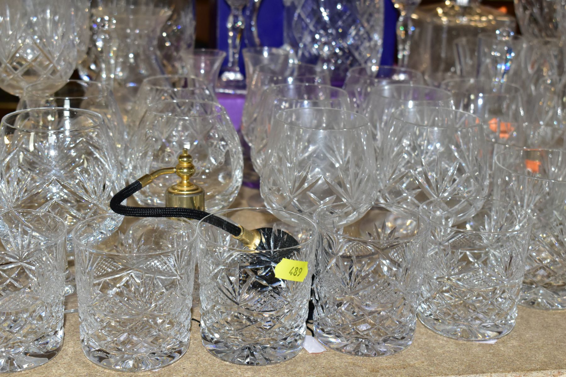 A QUANTITY OF CUT CRYSTAL GLASSWARES, to include more than forty five pieces, Royal Doulton ' - Image 3 of 8