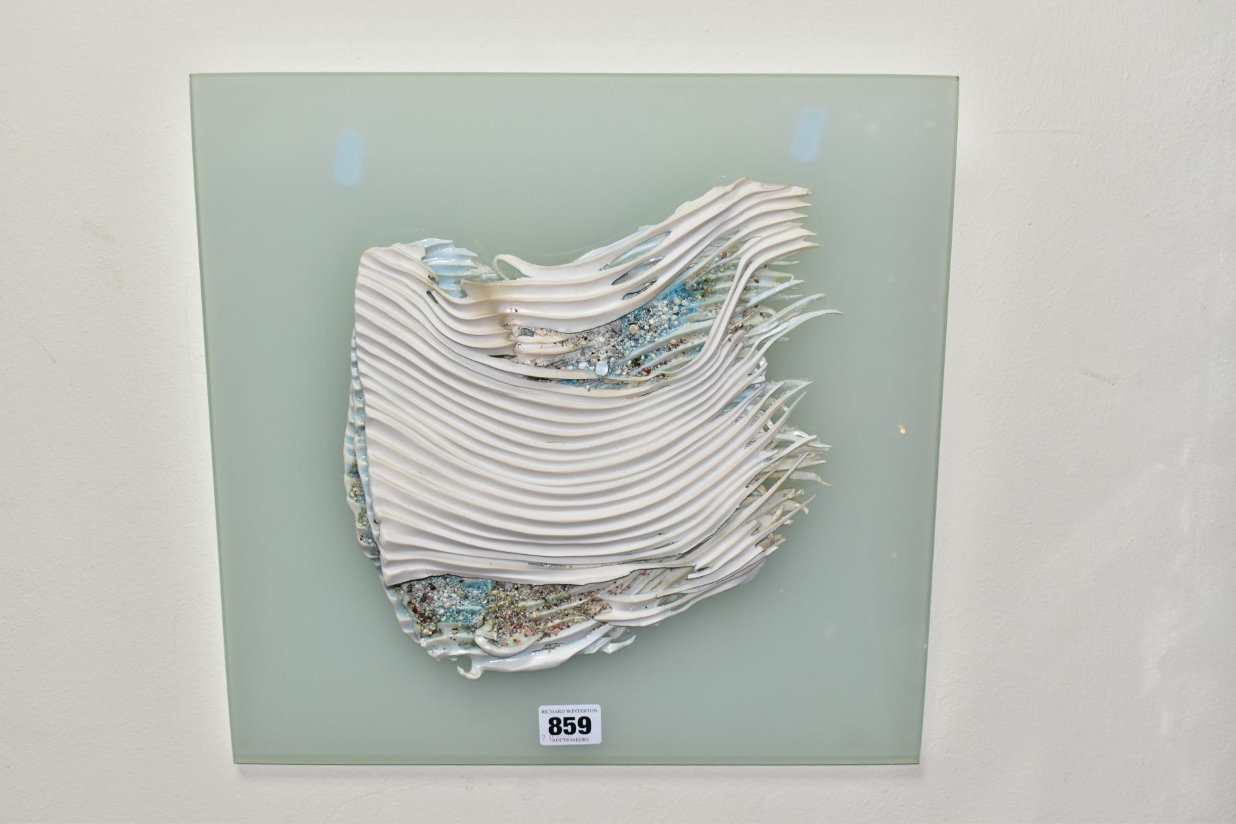 JENNY BEAVEN (BRITISH CONTEMPORARY) 'ENERGISED WATER', a mixed media wall hanging sculpture