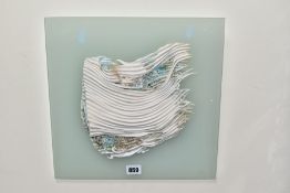 JENNY BEAVEN (BRITISH CONTEMPORARY) 'ENERGISED WATER', a mixed media wall hanging sculpture
