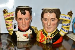 A PAIR OF ROYAL DOULTON LIMITED EDITION CHARACTER JUGS, to commemorate 180th Anniversary of the