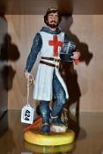 A ROYAL DOULTON FIGURE, Richard The Lionheart HN3675, height 25cm (Condition:- no obvious damage)