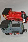 AN LGB G SCALE 0-4-0 HEISCHEL DIESEL SHUNTER, has been repainted and modified, with 'Michael' a G