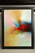 SIMON KENNY (IRISH 1976) 'HIGHER FORMS', a colourful abstract study, signed bottom right, signed and