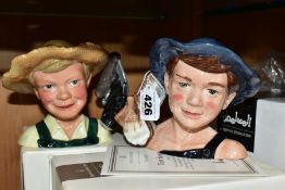 TWO BOXED ROYAL DOULTON CLASSICS INTERNATIONAL COLLECTORS CLUB CHARACTER JUGS, Tom Sawyer D7187,