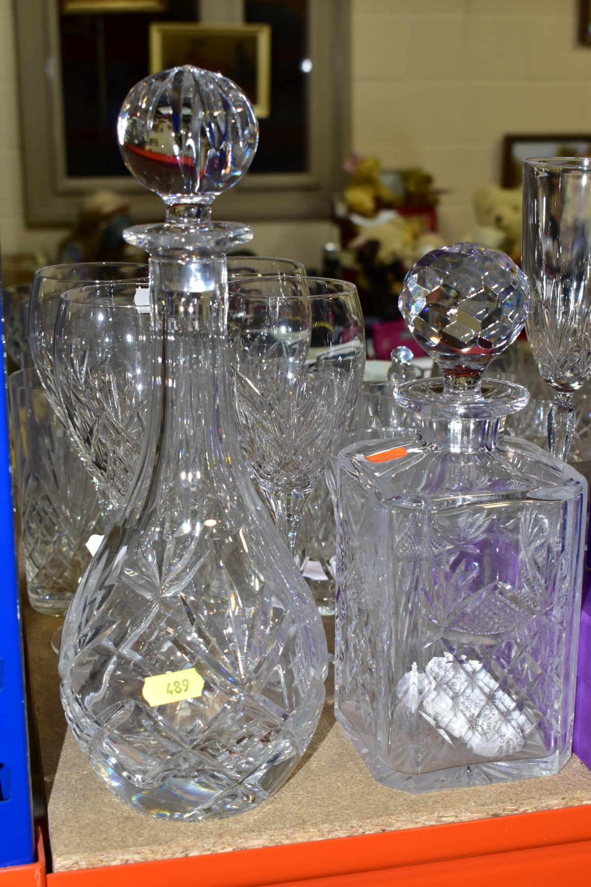 A QUANTITY OF CUT CRYSTAL GLASSWARES, to include more than forty five pieces, Royal Doulton ' - Image 8 of 8