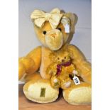 TWO MODERN MERRYTHOUGHT LIMITED EDITION OLIVER HOLMES COLLECTORS BEARS, both fully jointed, the