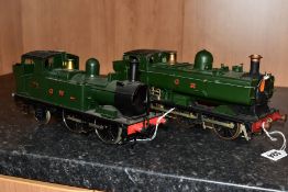 A TOWER MODELS GAUGE 1 G.W.R. CLASS 14XX TANK LOCOMOTIVE, No. 1453, G.W.R. Green livery, damage to