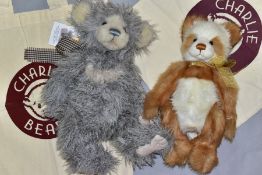 TWO 'CHARLIE BEARS' TEDDY BEARS, to include 'Charlie 2011' Year Bear, height 35cm, and 'Primrose',