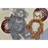 TWO 'CHARLIE BEARS' TEDDY BEARS, to include 'Charlie 2011' Year Bear, height 35cm, and 'Primrose',