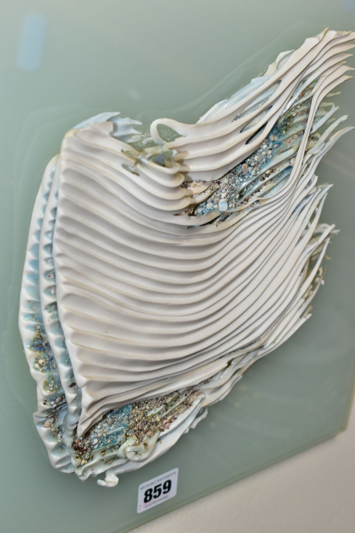 JENNY BEAVEN (BRITISH CONTEMPORARY) 'ENERGISED WATER', a mixed media wall hanging sculpture - Image 2 of 3