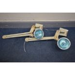 A PAIR OF INDUSTRIAL WALL LIGHTS