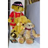 THREE MERRYTHOUGHT TEDDY BEARS comprising 'Grandpa' limited edition bear 540/1000 with passport,