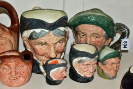 FIFTEEN ROYAL CROWN DERBY CHARACTER JUGS, Auld Mac D5823 & D5824, Granny D5521, D6384 (seconds) &