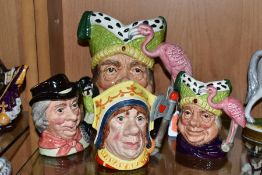 FOUR ROYAL DOULTON CHARACTER JUGS FROM ALICE IN WONDERLAND SERIES, comprising Ugly Duchess D6599 (