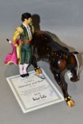 A BOXED LIMITED EDITION ROYAL DOULTON CLASSICS FIGURE GROUP, Matador and Bull HN4566 No0137/250,