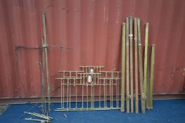 A FRENCH BRASS 5FT BEDSTEAD (condition - unknown if complete, and dismantled) (the item in this