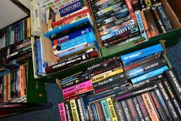 BOOKS, five Boxes of hardback and paperback titles including a large volume of Ian Rankin and Dick