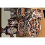 ORIENTAL CERAMICS, to include assorted Imari pattern plates including modern examples, diameter of