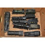 A QUANTITY OF UNBOXED AND ASSORTED 0 GAUGE LOCOMOTIVES, to include a constructed and painted Scorpio