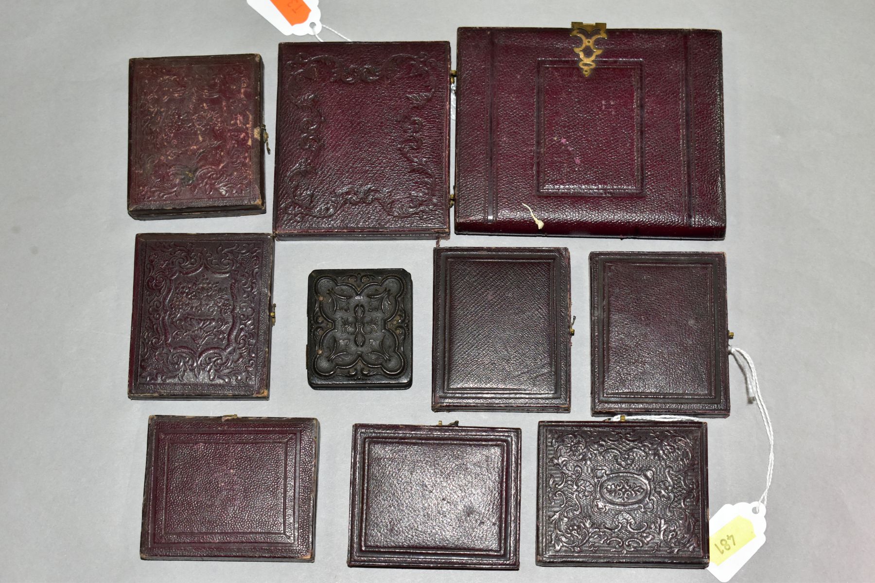 A COLLECTION OF VICTORIAN AMBROTYPES, all in hinged cases with velvet lining and gilt frames, one - Image 6 of 6