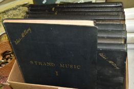 SHEET MUSIC ten bound volumes containing scores from the early 20th Century