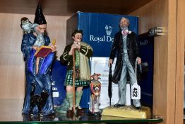 FOUR ROYAL DOULTON FIGURES, comprising boxed limited edition Sir Henry Doulton HN3891 No. 1084/1997,