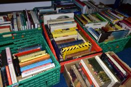 EIGHT BOXES OF BOOKS, containing approximately two hundred and thirty titles, subjects include