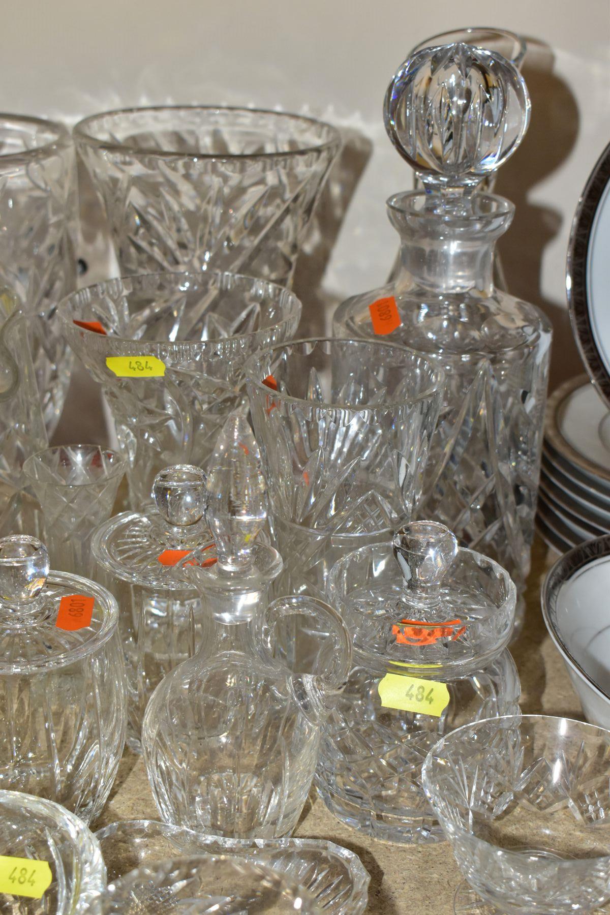 APPROXIMATELY FORTY PIECES OF CUT GLASS AND CRYSTAL to include a pair of Nachtmann candle holders ( - Image 5 of 9