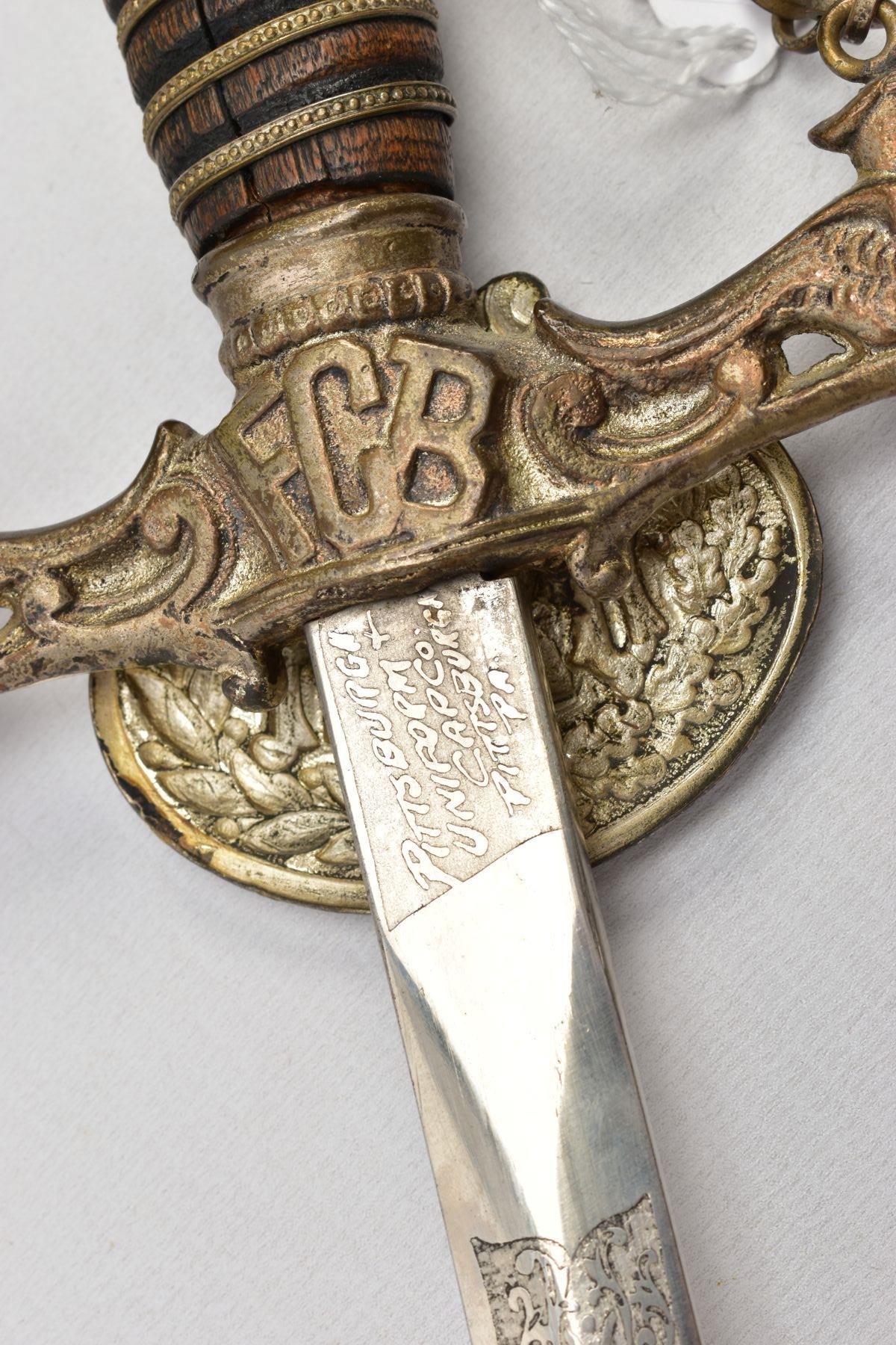 AN ANTIQUE KNIGHTS OF PYTHIAS CEREMONIAL MASONIC SWORD, US made by 'Pittsburgh Uniform & Cap Co. - Image 18 of 22