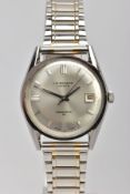 A GENTS 'J.W.BENSON' AUTOMATIC WRISTWATCH, round silver dial signed 'J.W.BENSON Londo, automatic