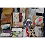 TWO BOXES CONTAINING SEVENTEEN PAIRS OF LADIES SHOES, brands include Hotter, BPC, The Shoe Tailor,
