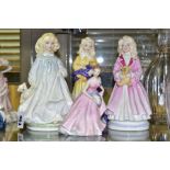 THREE ROYAL DOULTON LIMITED EDITION NSPCC FIGURES, Faith HN3082, no 25/9500, Hope HN3061, no1574/