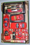 A COLLECTION OF BOXED AND UNBOXED FERRARI SPORTS CAR MODELS, to include boxed Maisto Special Edition