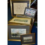 LOCAL INTEREST, A BOX OF PRINTS MAINLY RELATING TO LICHFIELD to include modern copies of early