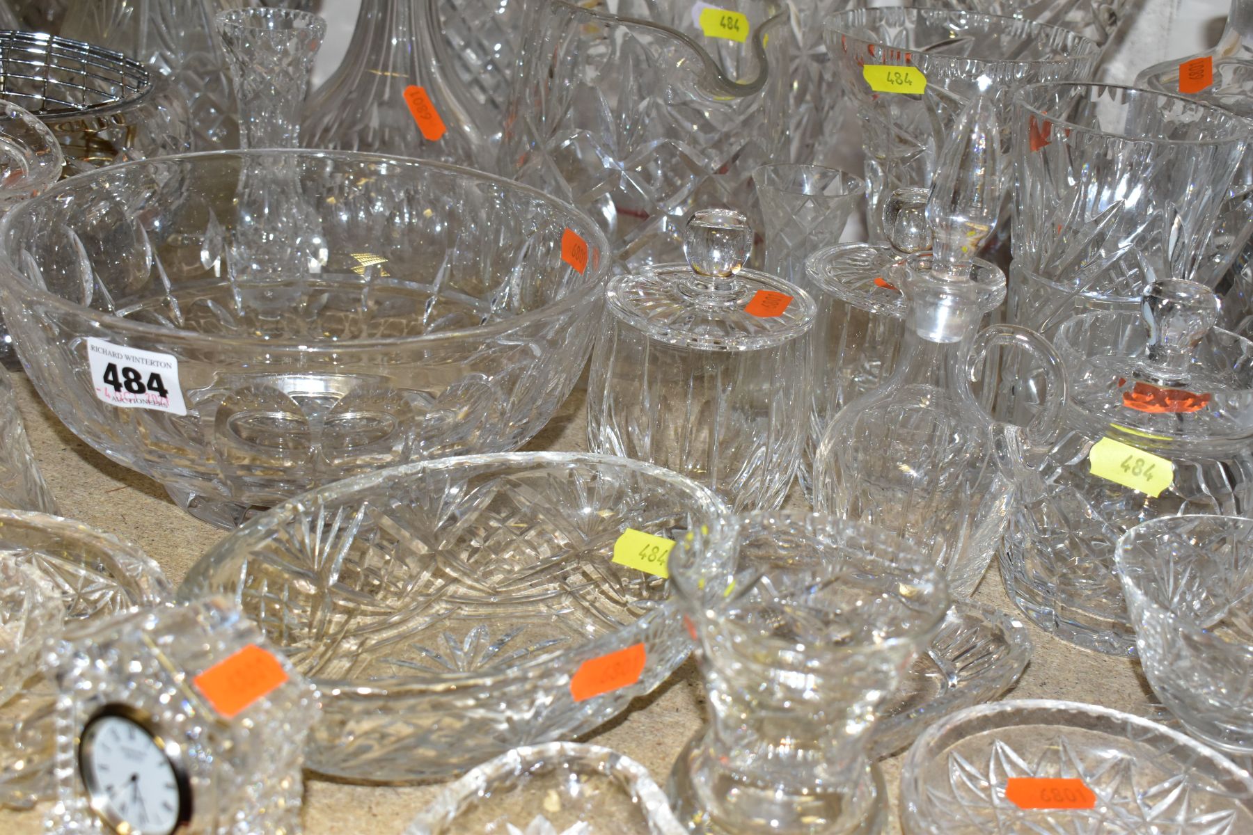 APPROXIMATELY FORTY PIECES OF CUT GLASS AND CRYSTAL to include a pair of Nachtmann candle holders ( - Image 7 of 9
