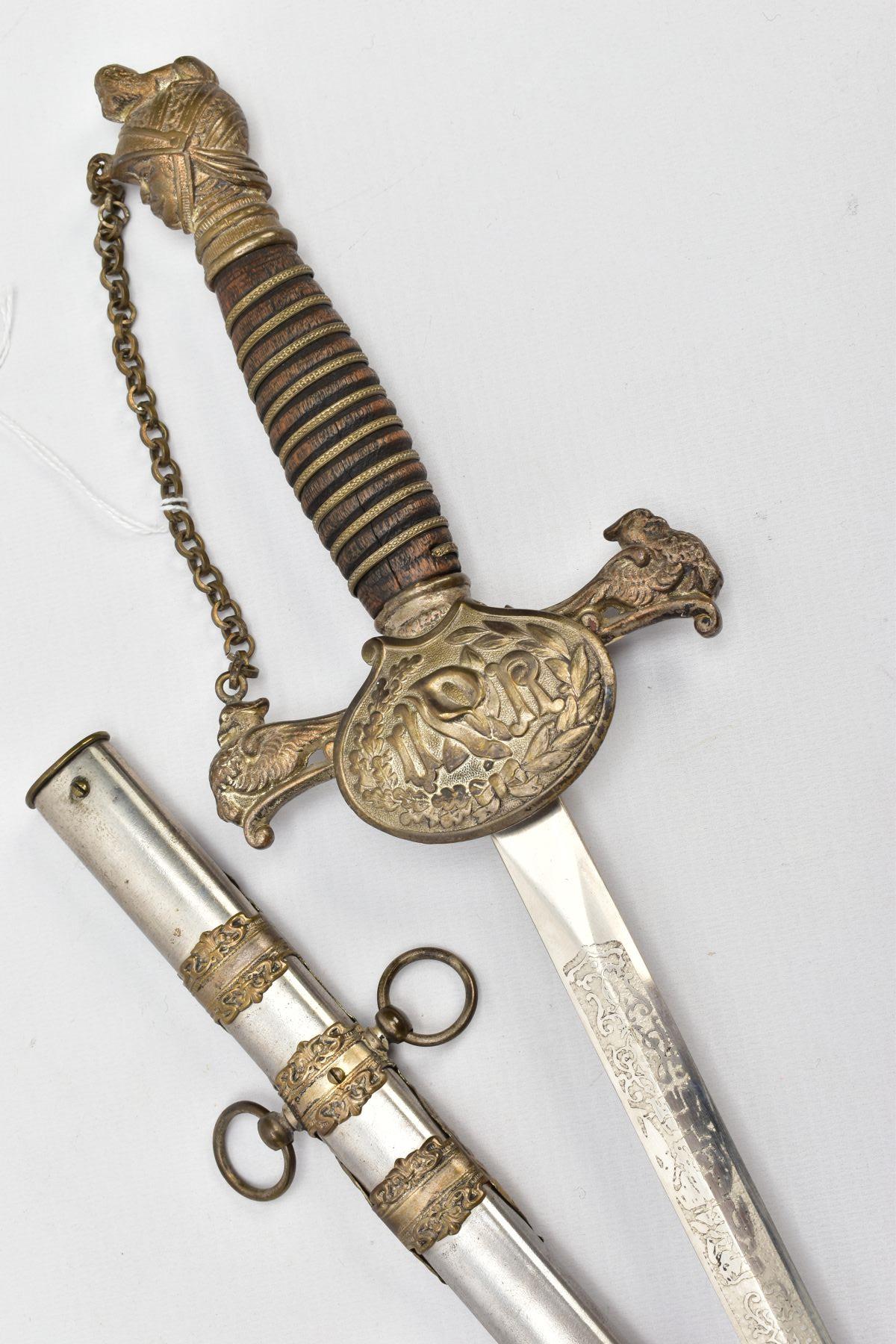 AN ANTIQUE KNIGHTS OF PYTHIAS CEREMONIAL MASONIC SWORD, US made by 'Pittsburgh Uniform & Cap Co. - Image 9 of 22