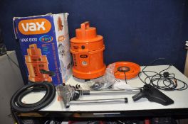 A VAX 6131 WET AND DRY VACUUM CLEANER in box with attachments (PAT pass and working)