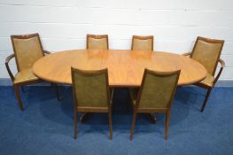 A G PLAN FRESCO TEAK EXTENDING DINING TABLE, extended length 209cm x closed length 161cm x depth