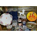 GLASS AND CERAMICS, comprising ten boxed Stuart Crystal 12.5cm dishes, Beswick Captain Cuttle