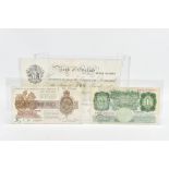 A BANKNOTE PARCEL, to include a London 18th August 1956 Bank of England five pound D70ALK O'Brien,