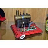 AN UNBOXED MAMOD LIVE STEAM ENGINE, No. SE2, not tested, has been fired up, some paint loss and