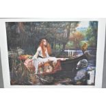 MASON STORM (BRITISH 1966) 'LADY OF SHALOTT', a modern take of the John William Waterhouse Pre-