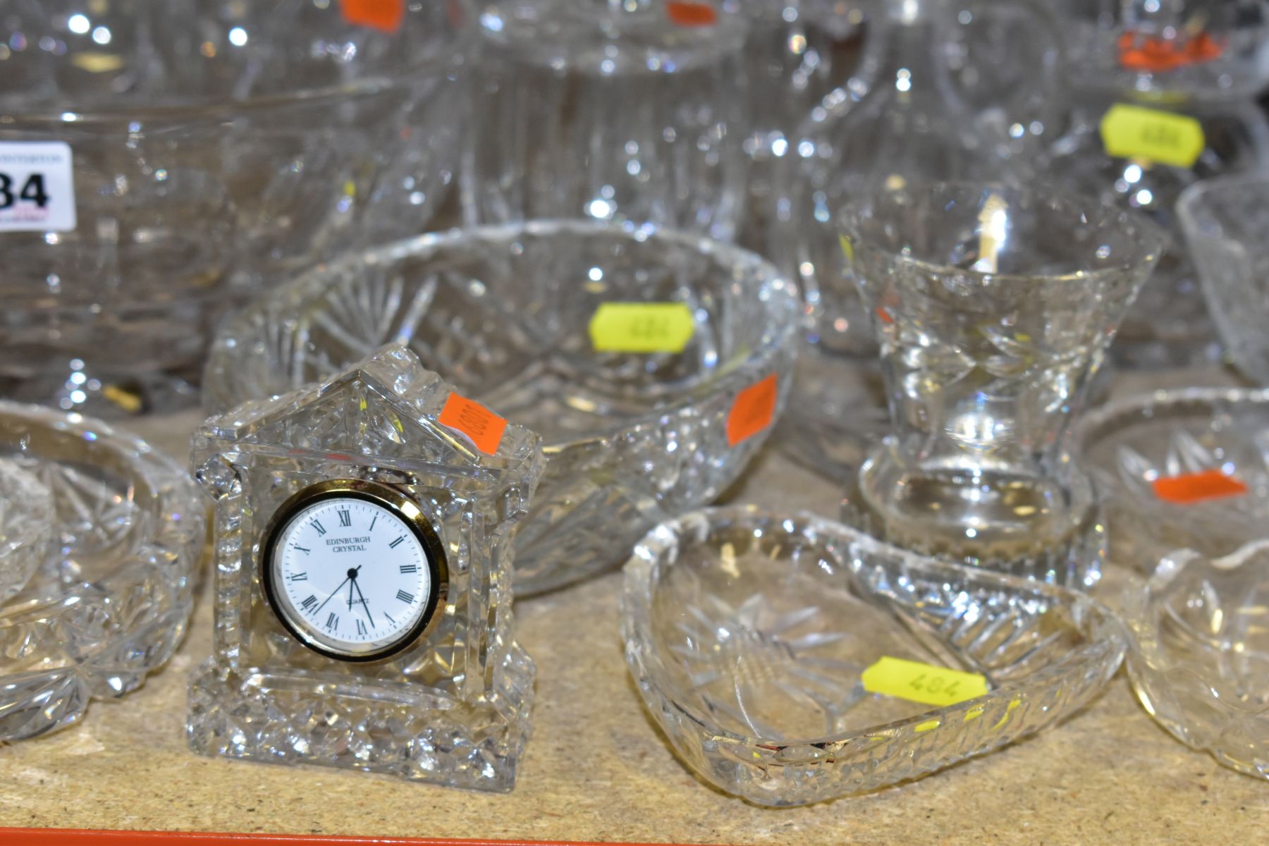 APPROXIMATELY FORTY PIECES OF CUT GLASS AND CRYSTAL to include a pair of Nachtmann candle holders ( - Image 2 of 9