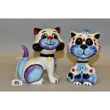 TWO LORNA BAILEY CAT FIGURES, comprising Queenie the Cat, height 13cm and Tad the Cat, height