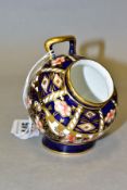 A ROYAL CROWN DERBY MINIATURE COAL SCUTTLE IN PATTERN NUMBER 2451, date cypher for 1927, printed and