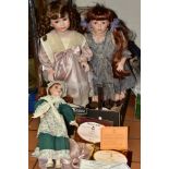 FIVE COLLECTORS DOLLS, comprising Alberon 'Patricia' 68/2500, Tania 1976/2500, 'Megan' 446/1200,