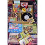 A QUANTITY OF VINTAGE GAMES AND JIGSAWS ETC, to include assorted Tower Press and Bell jigsaws,