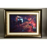 ROLF HARRIS (AUSTRALIAN 1930) 'BUS STOP, HYDE PARK CORNER', a signed limited edition print with